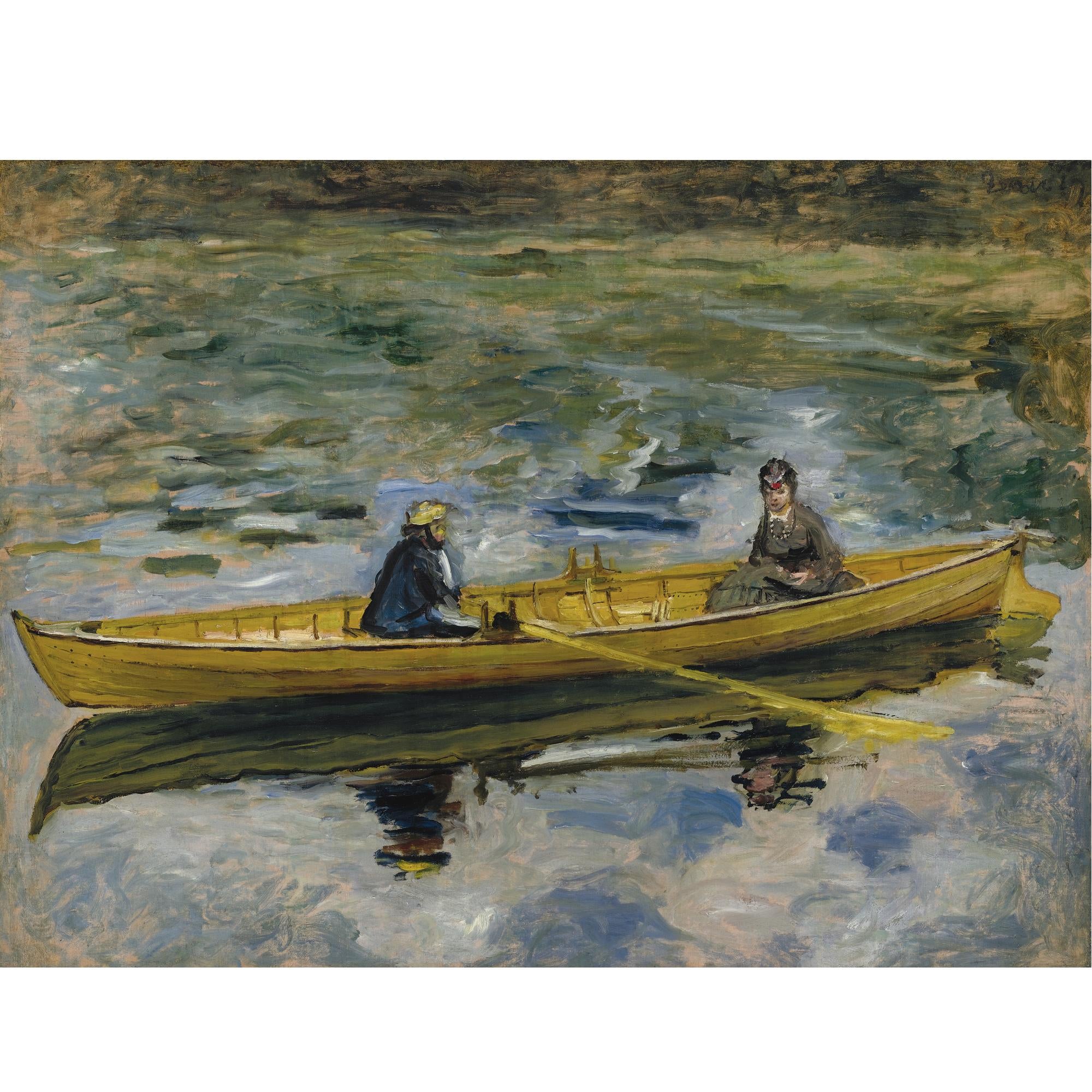 Reproduction du tableau « Claude Monet et Mme Henriot - Pierre-Auguste Renoir » par Alpha Reproduction en peinture à l’huile
