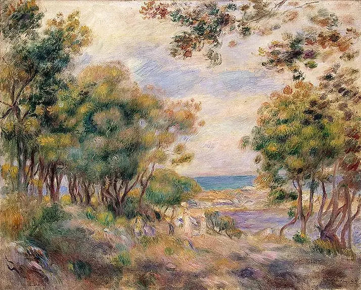 Paesaggio a Beaulieu - Pierre-Auguste Renoir