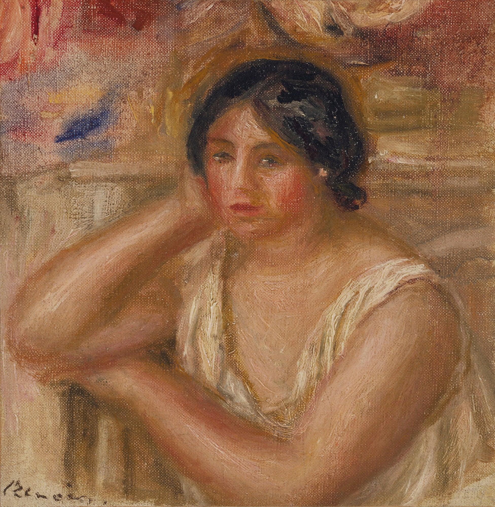 Reproduction du tableau « Portrait de Gabrielle - Pierre-Auguste Renoir » par Alpha Reproduction en peinture à l’huile