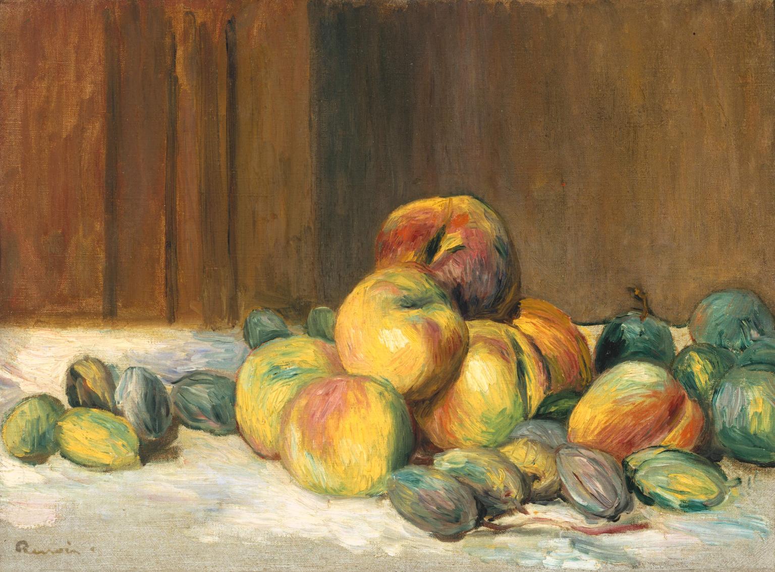 Reproduction du tableau « Pêches et amandes - Pierre-Auguste Renoir » par Alpha Reproduction en peinture à l’huile