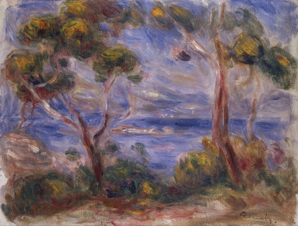 Reproduction du tableau « Pins à Cagnes - Pierre-Auguste Renoir » par Alpha Reproduction en peinture à l’huile