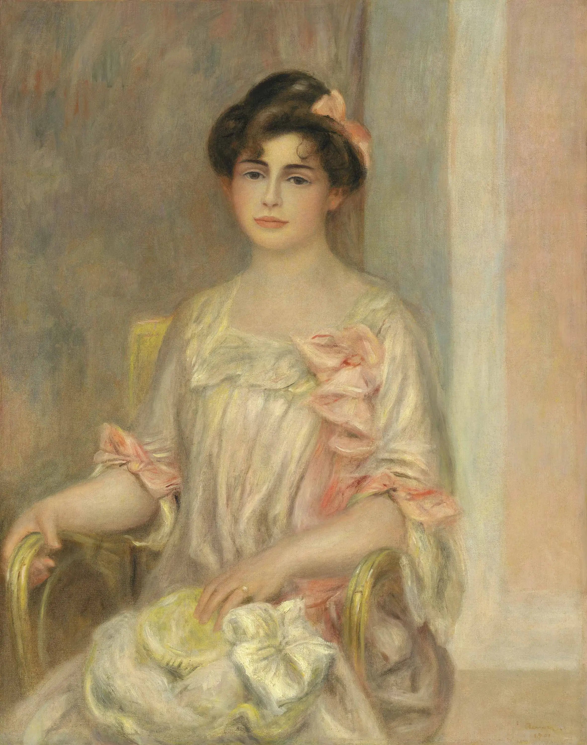 Reproduction du tableau « Portrait de Madame Josse Bernheim-Dauberville - Pierre-Auguste Renoir » par Alpha Reproduction en peinture à l’huile
