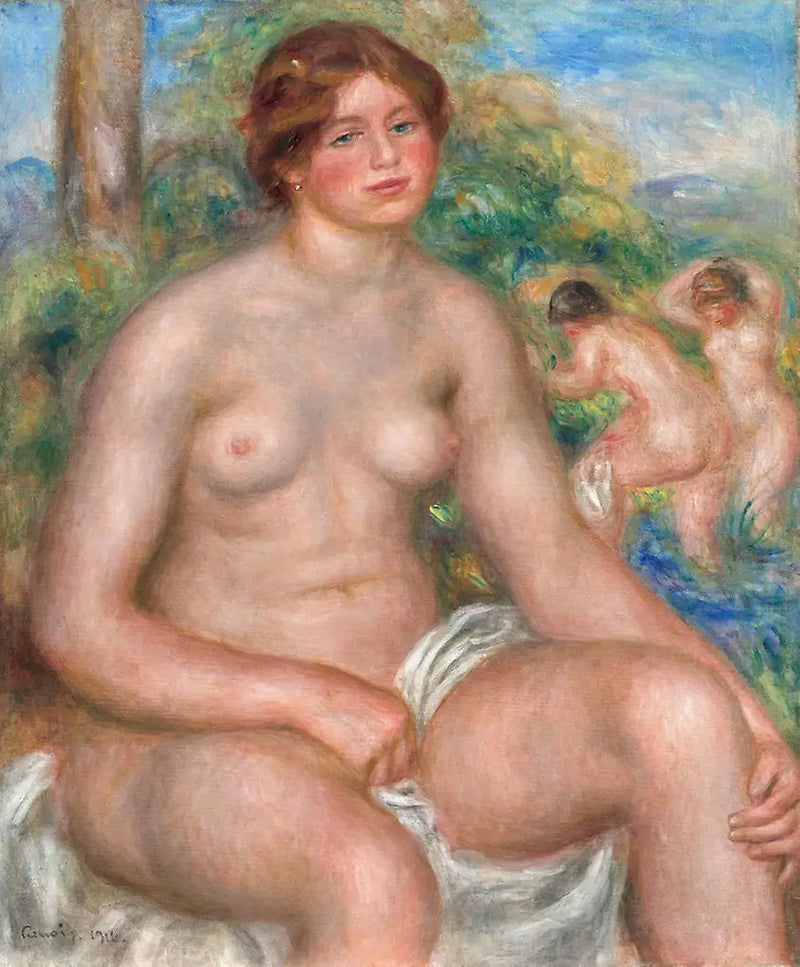 Nuotatore seduto - Pierre-Auguste Renoir