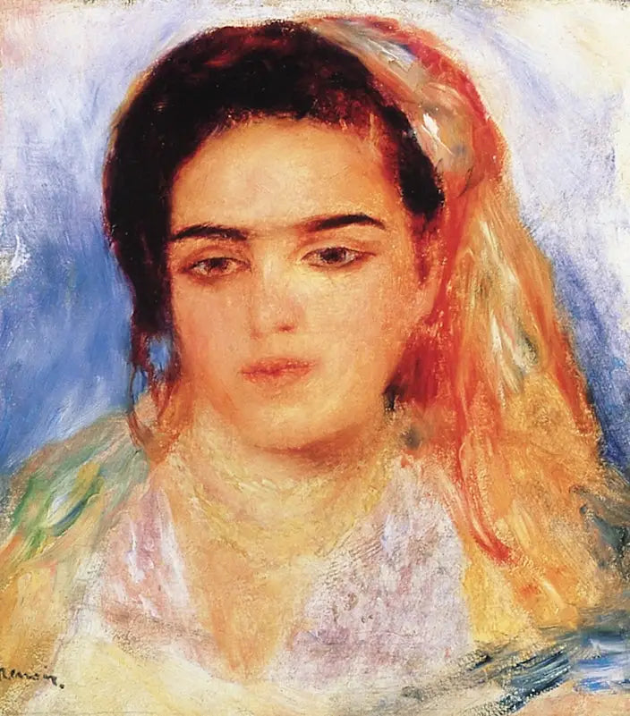 Reproduction du tableau « Jeune fille algérienne - Pierre-Auguste Renoir » par Alpha Reproduction en peinture à l’huile