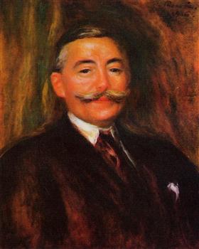 Reproduction du tableau « Portrait de Maurice Gangnat - Pierre-Auguste Renoir » par Alpha Reproduction en peinture à l’huile