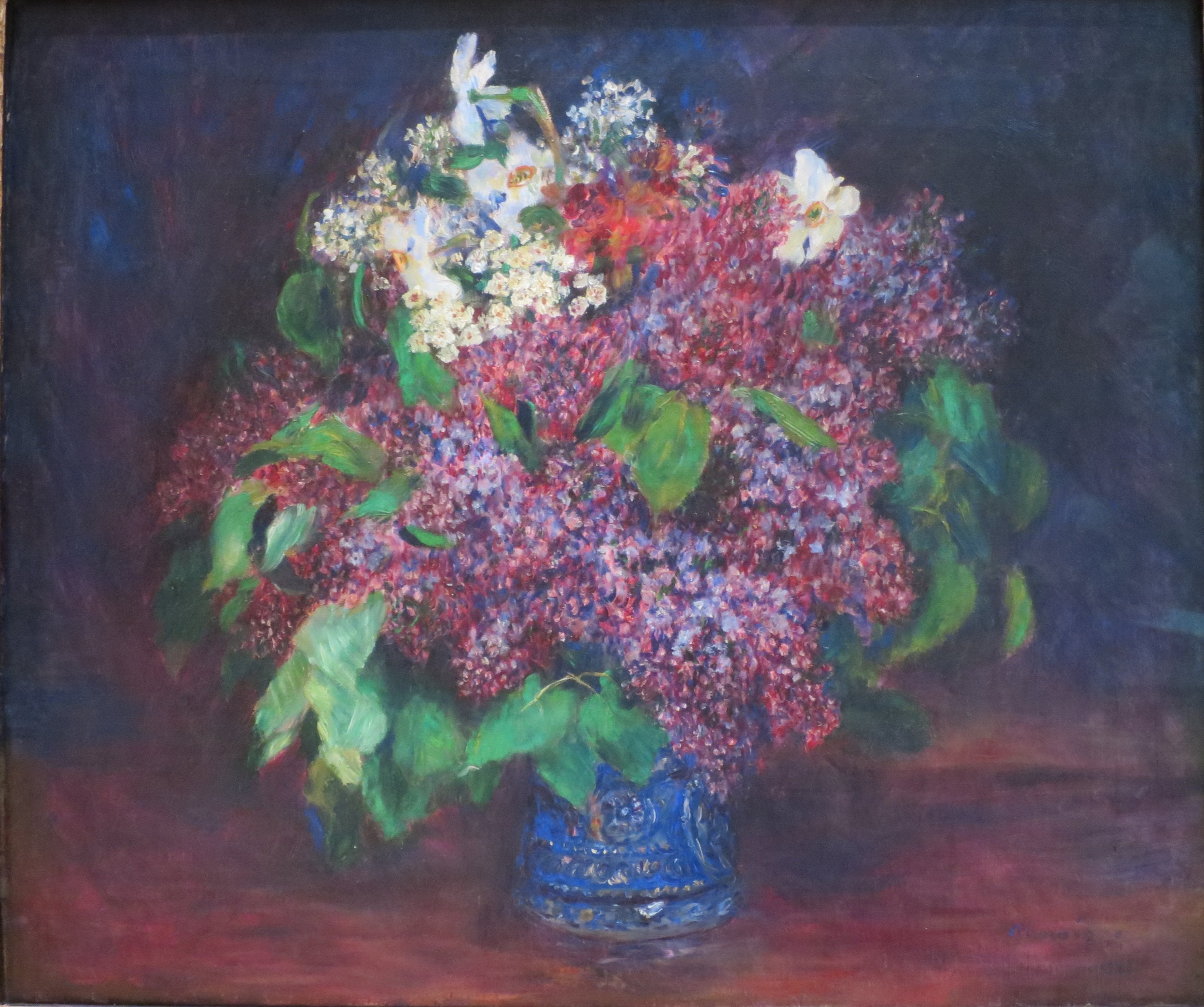 Reproduction du tableau « Bouquet de lilas - Pierre-Auguste Renoir » par Alpha Reproduction en peinture à l’huile
