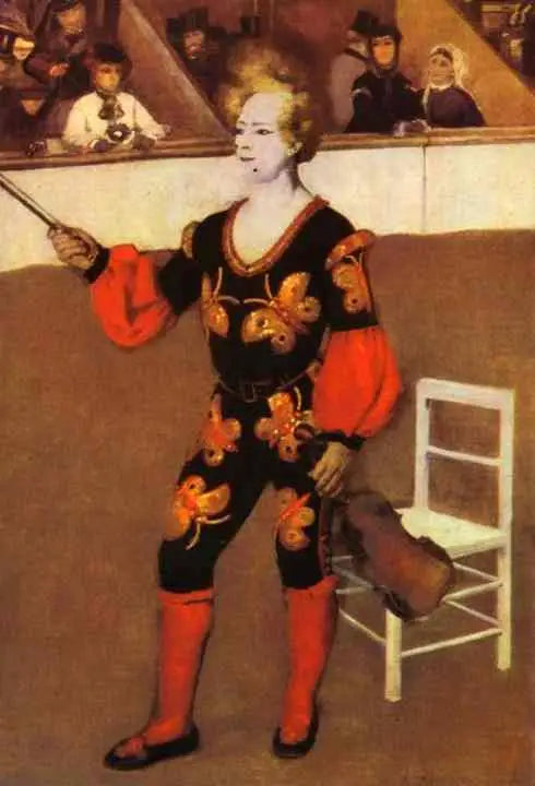 Clown al circo - Pierre-Auguste Renoir