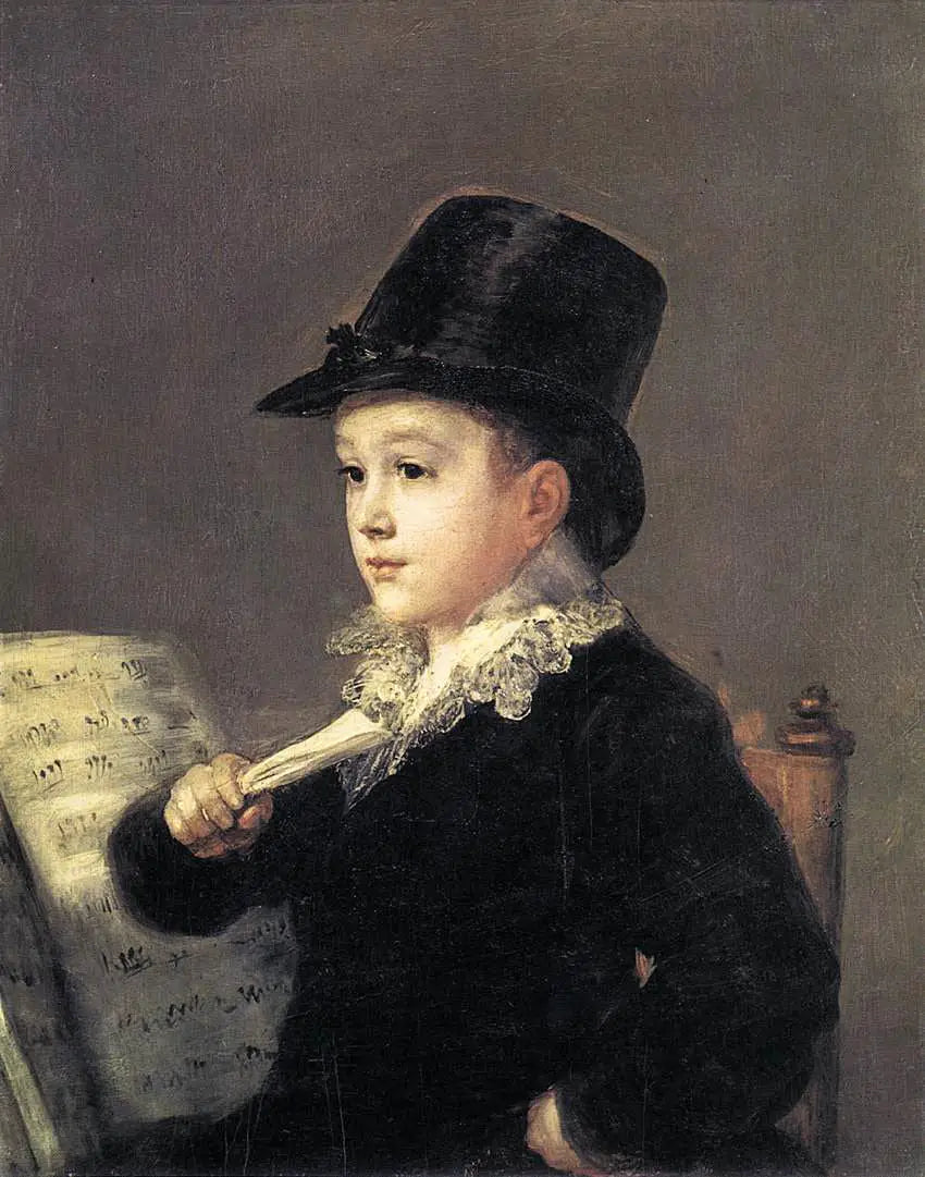 Reproduction du tableau « Portrait de Mariano Goya, petit-fils de l'artiste - Francisco de Goya » par Alpha Reproduction en peinture à l’huile