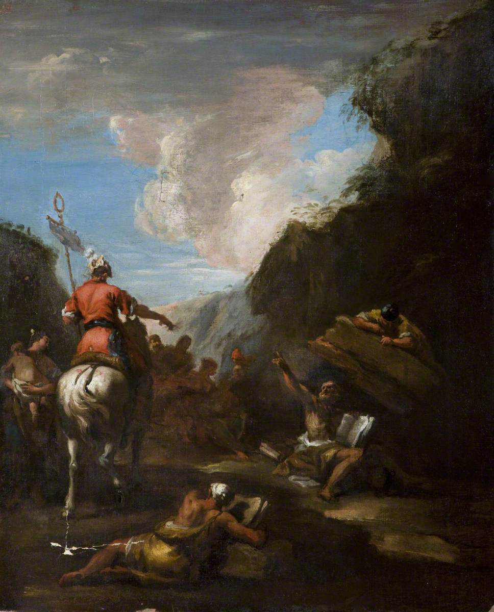 Archimède et Hiéron au siège de Syracuse - Sebastiano Ricci - Alpha Reproduction