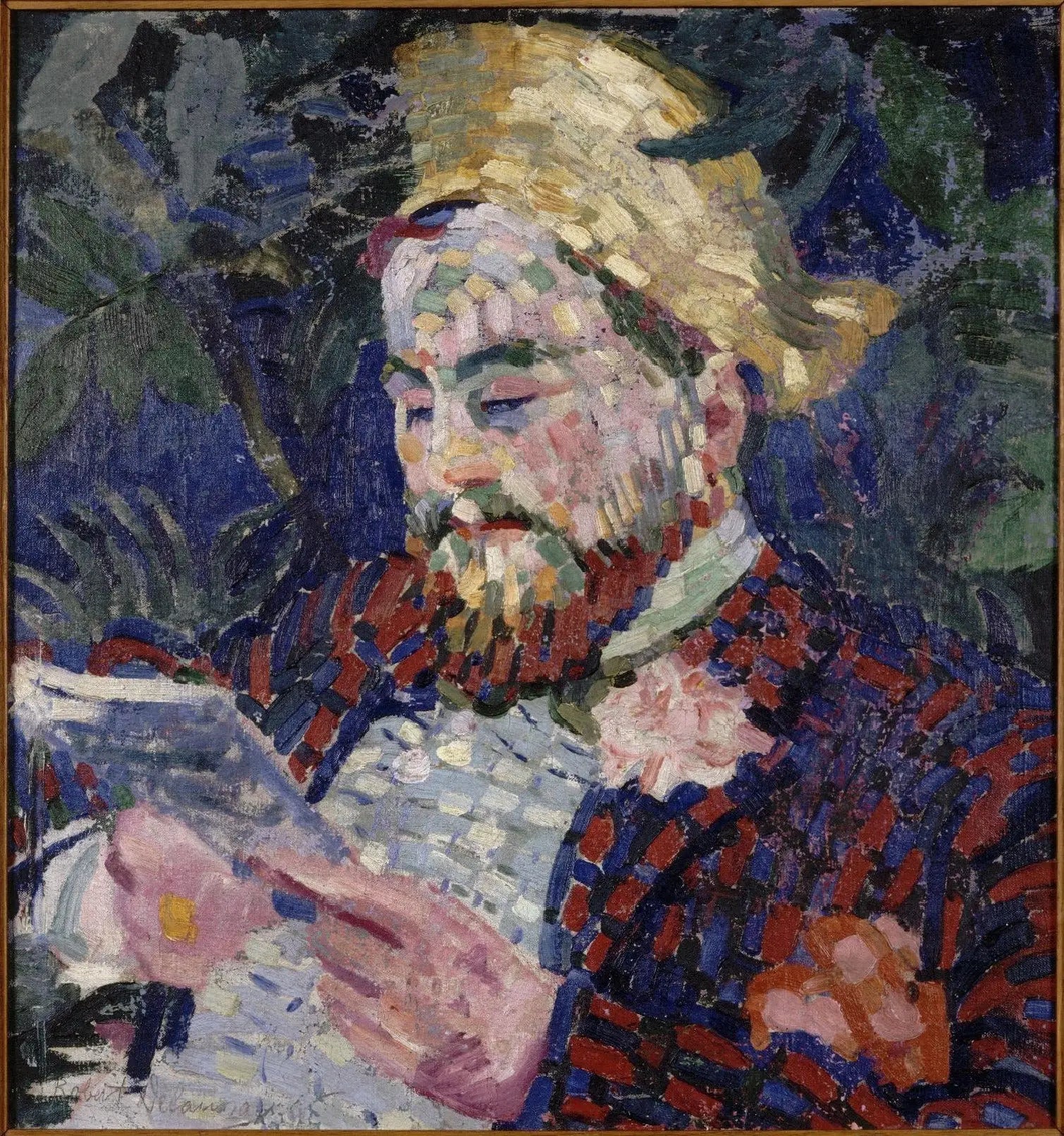 Reproduction du tableau « Portrait d'Henri Carlier - Robert Delaunay » par Alpha Reproduction en peinture à l’huile