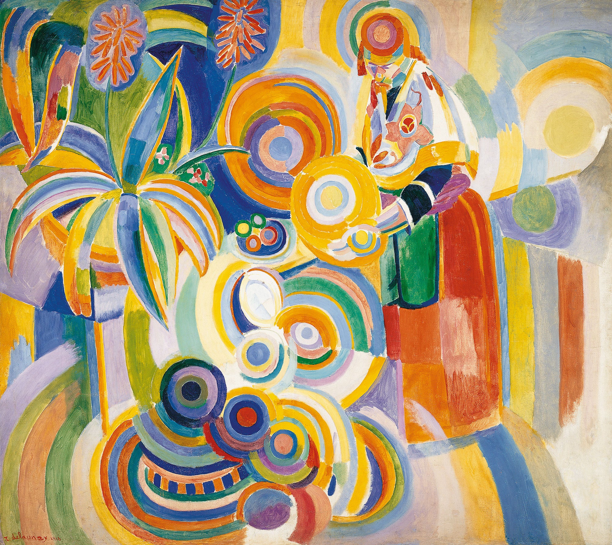 Reproduction du tableau « Femme portugaise - Robert Delaunay » par Alpha Reproduction en peinture à l’huile