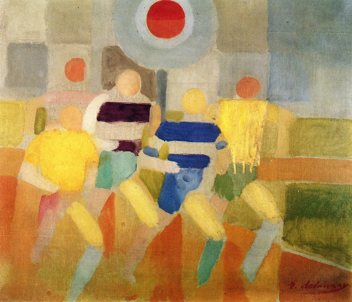 Reproduction du tableau « Les Coureurs - Robert Delaunay » par Alpha Reproduction en peinture à l’huile