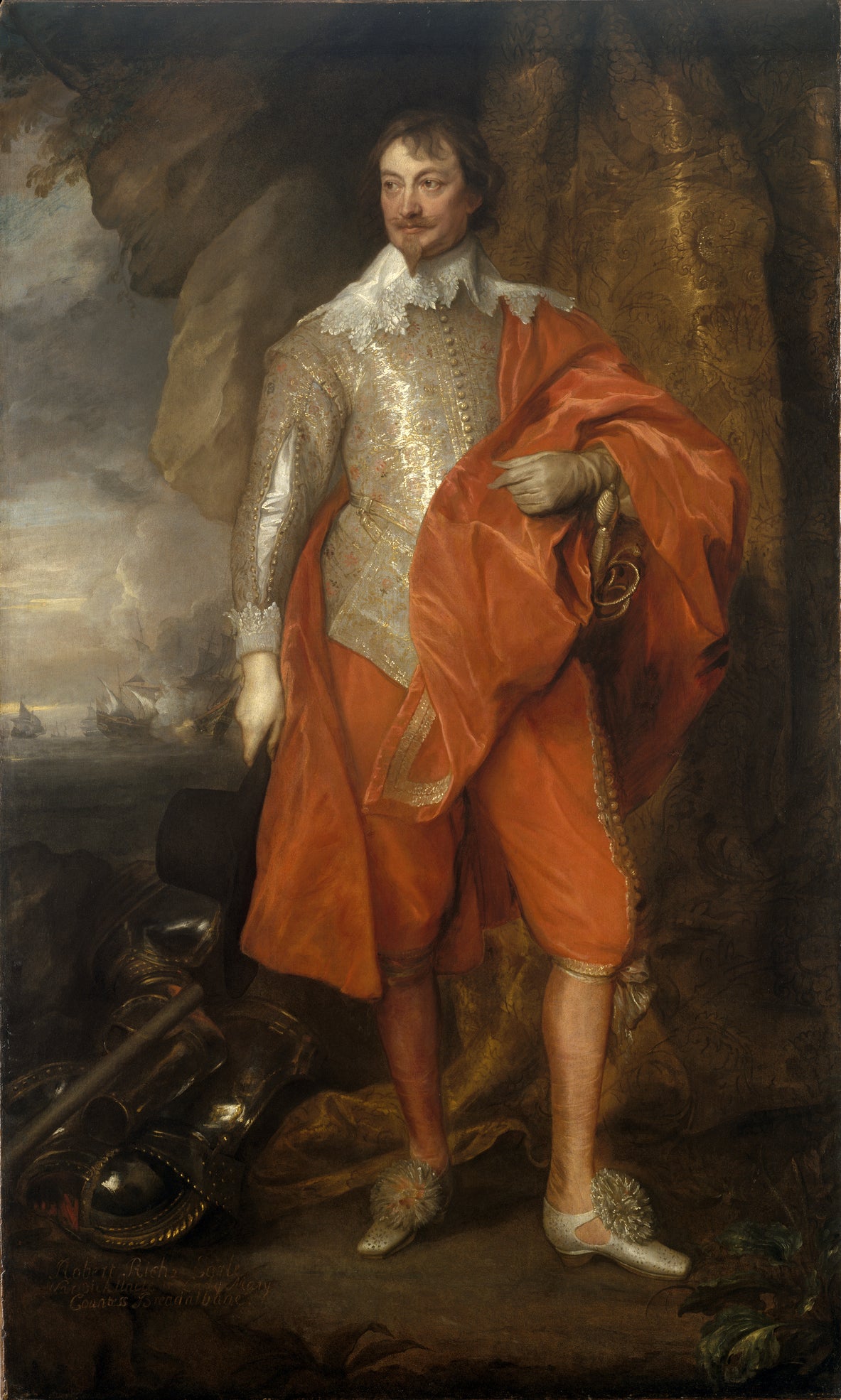 Portrait de Robert Rich, deuxième comte de Warwick - Antoine van Dyck