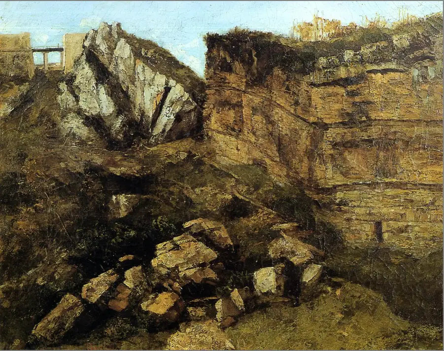 La roche pourrie - Gustave Courbet - Alpha Reproduction