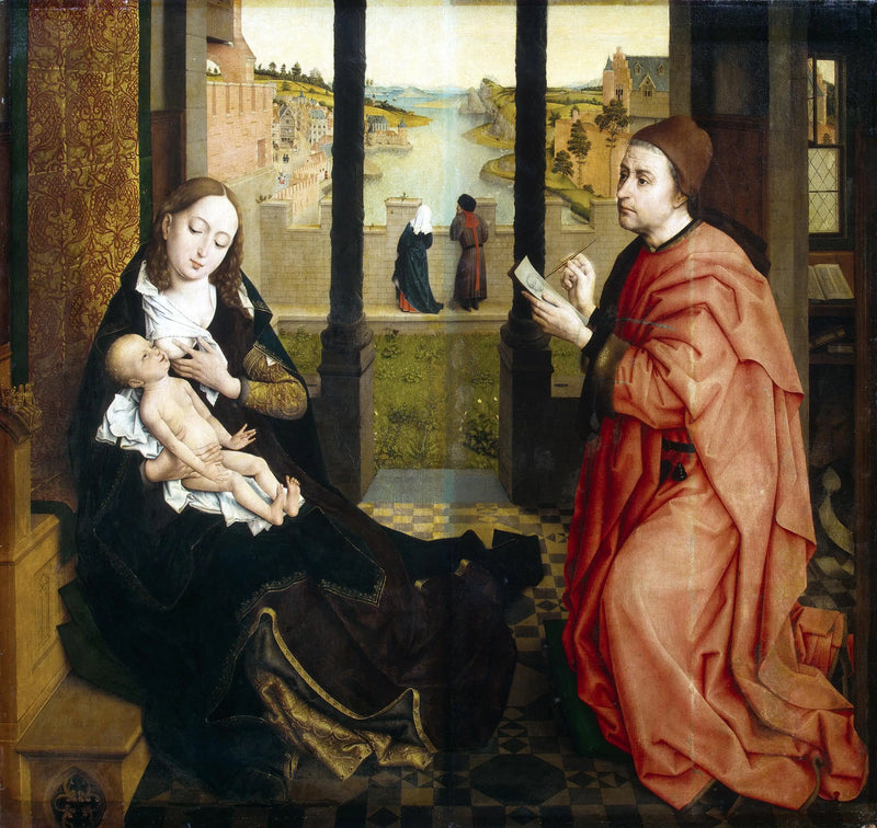 San Luca che disegna la Vergine - Rogier van der Weyden