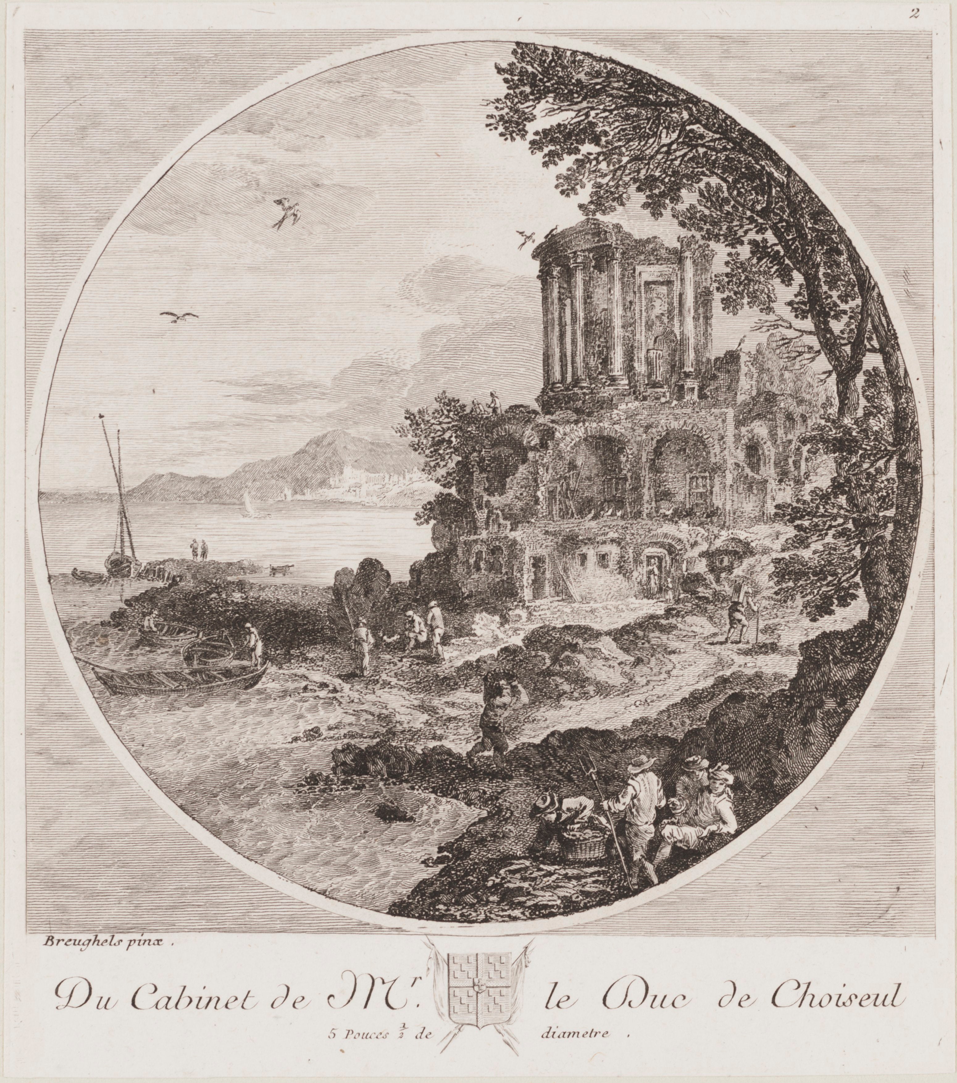 Paysage côtier avec le temple de Vesta - Jan Brueghel l'Ancien