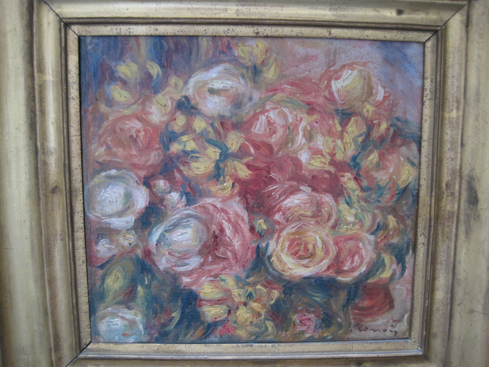 Reproduction du tableau « Roses - Pierre-Auguste Renoir » par Alpha Reproduction en peinture à l’huile