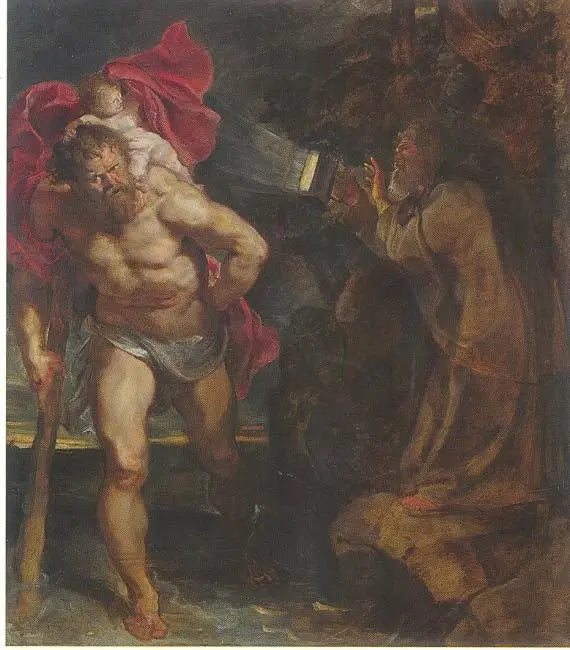 San Cristoforo e l'eremita - Peter Paul Rubens