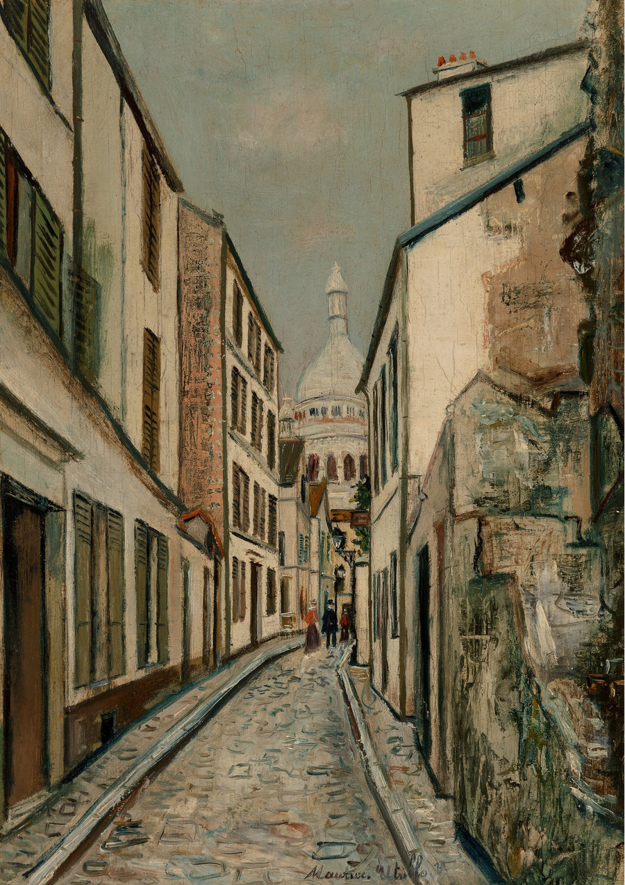 Rue Saint-Rustique, Montmartre (1919) - Maurice Utrillo