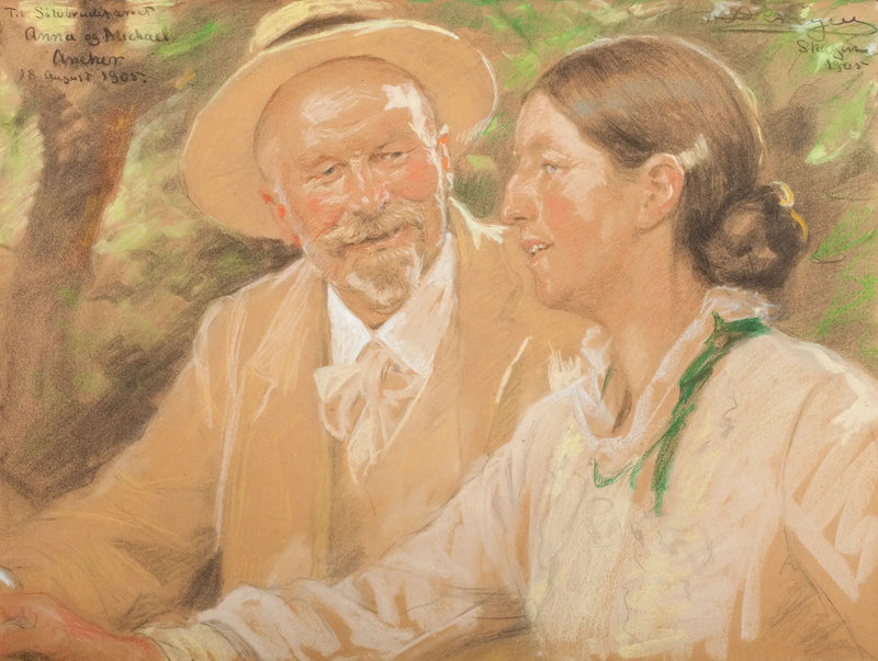 Anna e Michael Ancher alle loro nozze d'argento - Peder Severin Krøyer