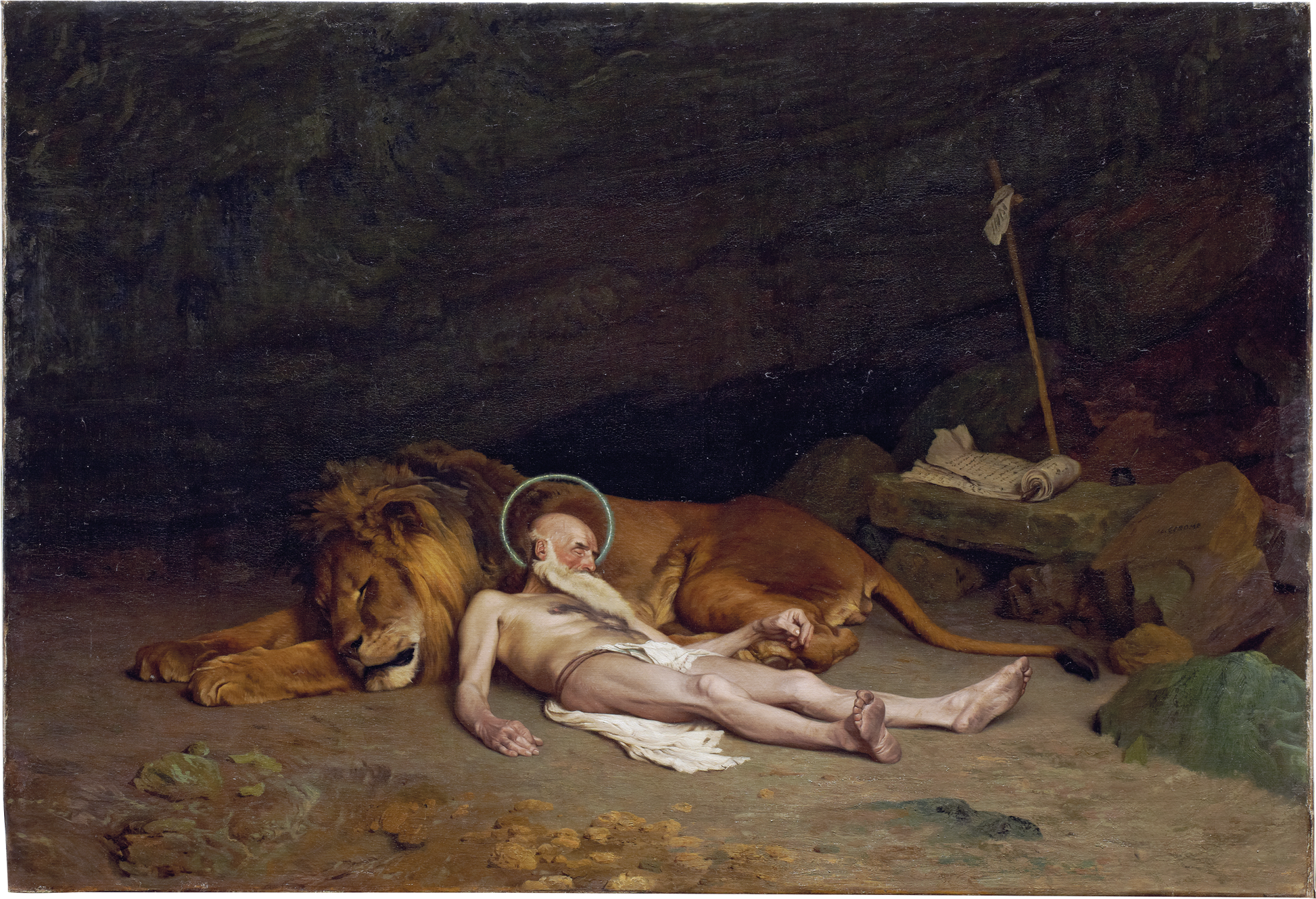 Reproduction du tableau « Saint Jérôme - Jean-Léon Gérôme » par Alpha Reproduction en peinture à l’huile