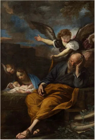 Le rêve de saint Joseph - Pier Francesco Mola