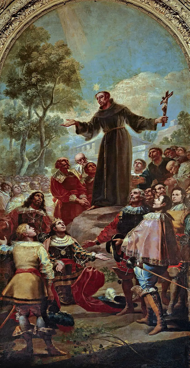 San Bernardino da Siena che predica davanti ad Alfonso V d'Aragona - Francisco de Goya