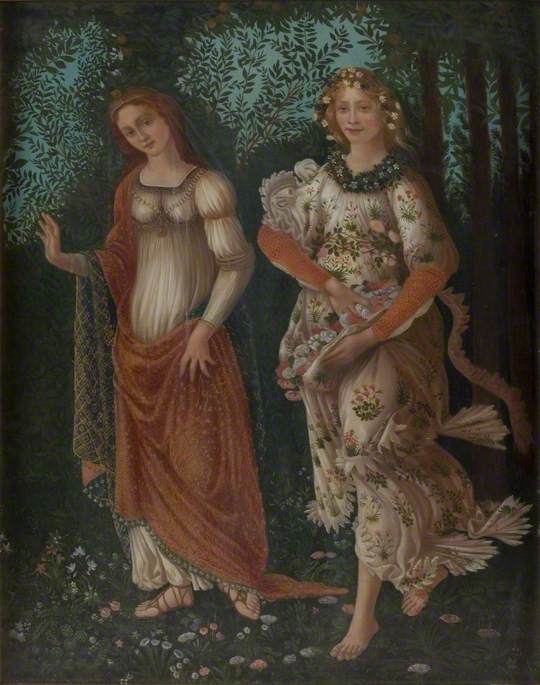 Dettaglio della « Primavera » di Botticelli - Sandro Botticelli