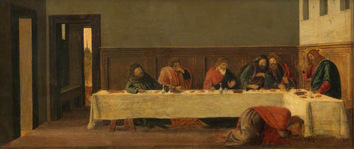 Festa da Simon (predella, secondo pannello) - Sandro Botticelli