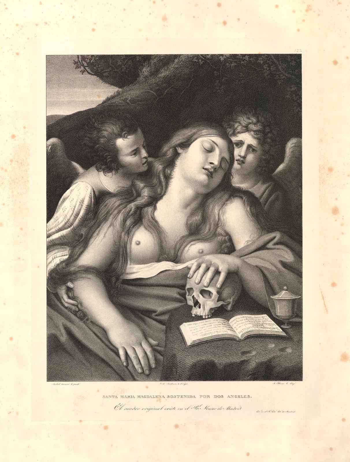 Marie-Madeleine et deux anges - Annibale Carracci