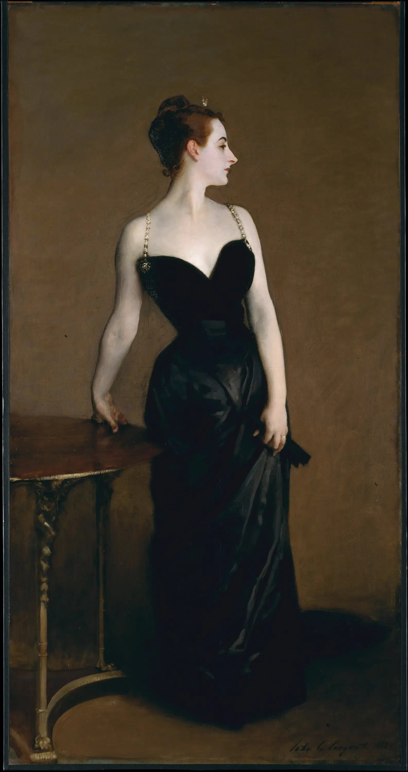 Reproduction du tableau « Madame X - John Singer Sargent » par Alpha Reproduction en peinture à l’huile