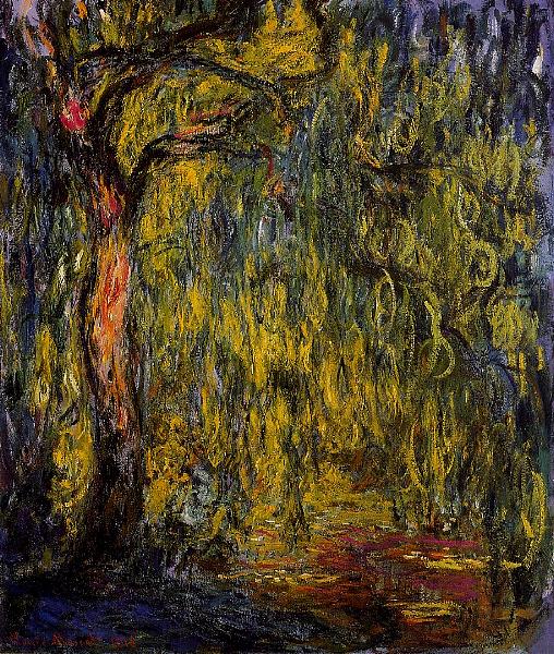 Salice piangente - Riproduzione pittura quadro Monet