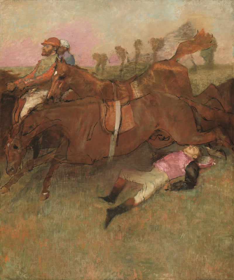 Scena del salto ostacoli: Il fantino caduto - Edgar Degas