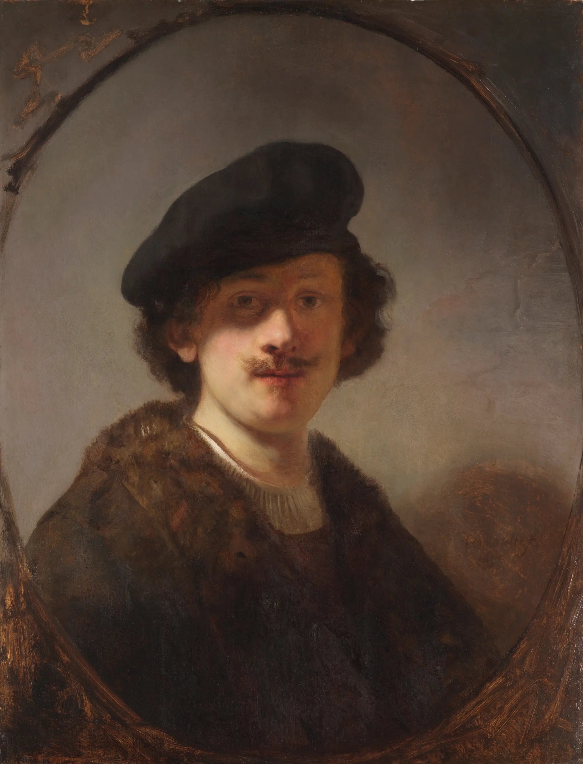 Reproduction du tableau « Autoportrait - Rembrandt » par Alpha Reproduction en peinture à l’huile