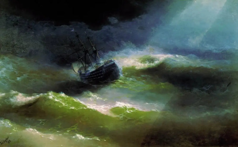 La nave « Empress Maria » dans une tempesta - Ivan Aïvazovski
