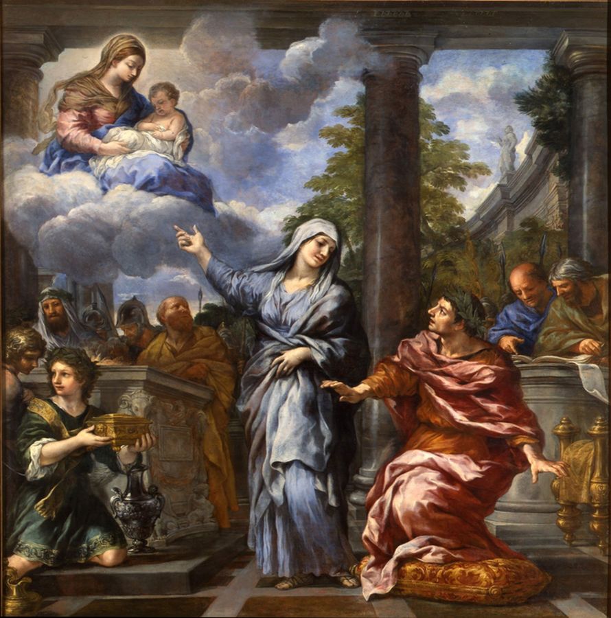 La Sibylle de Tibur annonçant à Auguste la naissance du Christ - Pietro da Cortona - Alpha Reproduction