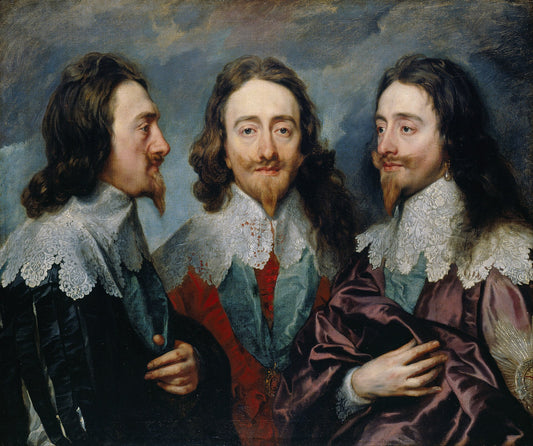 👑 Ritratto triplo di Carlo I – Anthony van Dyck (circa 1635–1636)