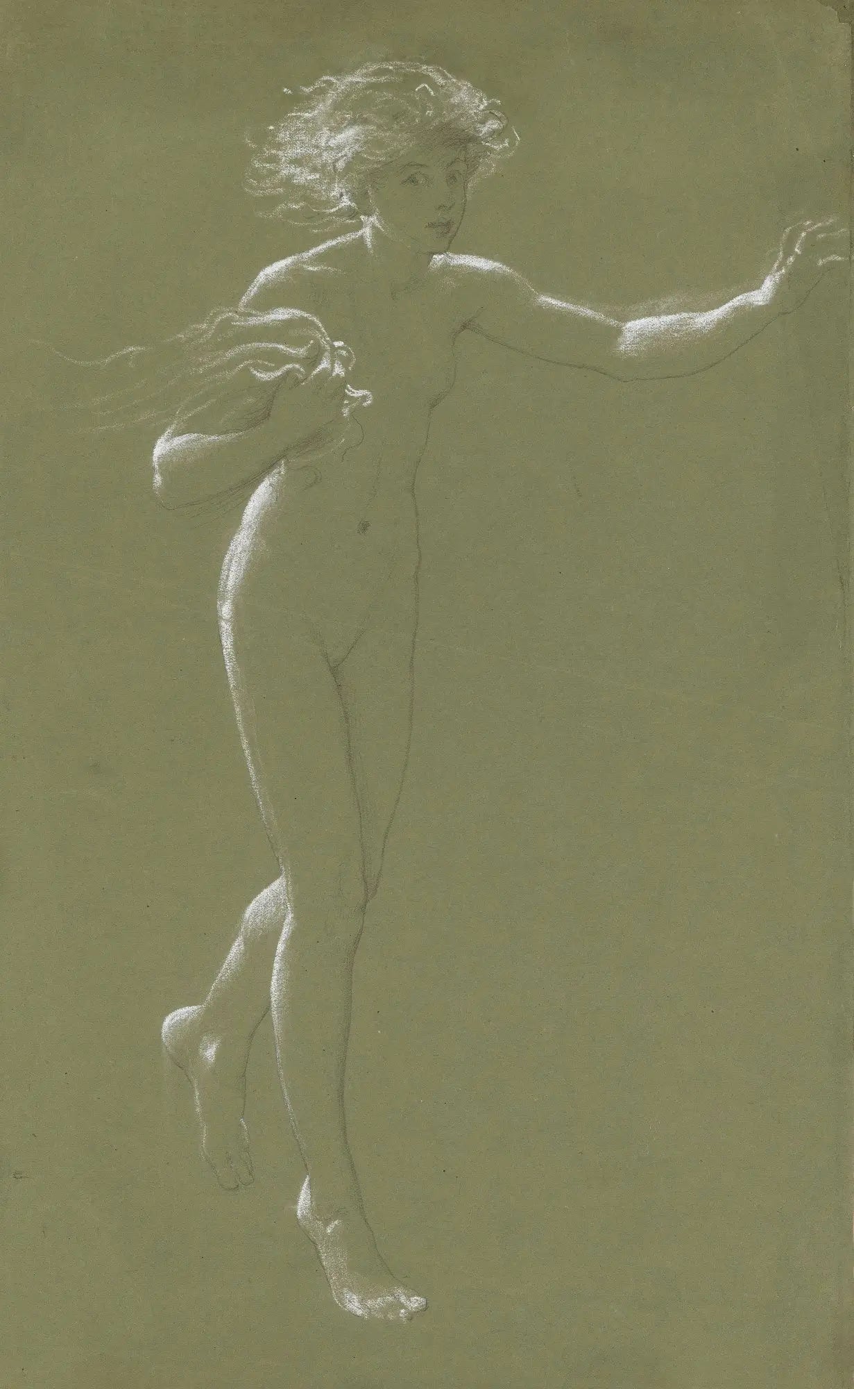 Étude pour « Surpris » - Frank Bernard Dicksee - Alpha Reproduction