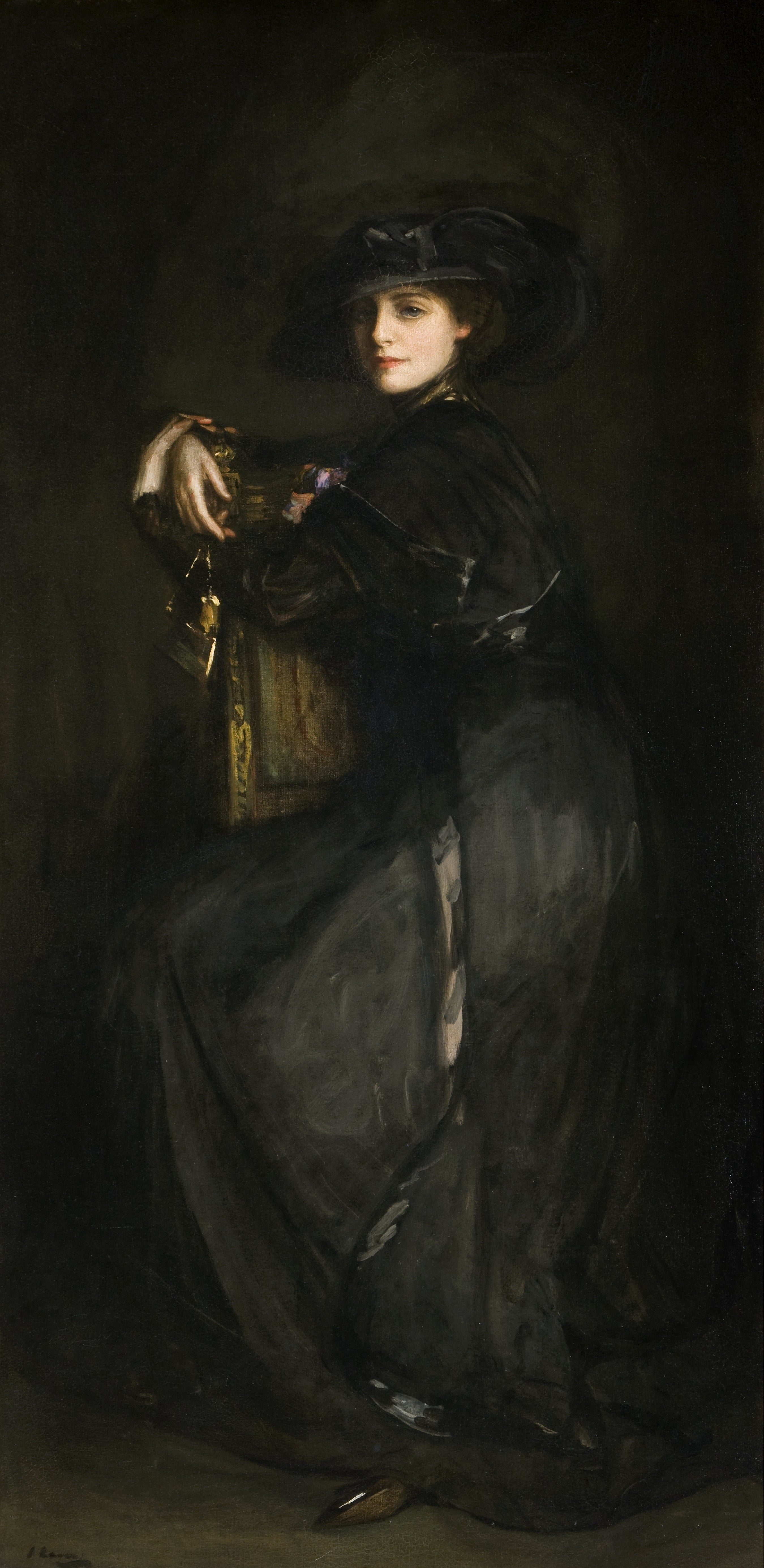 La Dame en Noir (Mme Trevor) - John Lavery