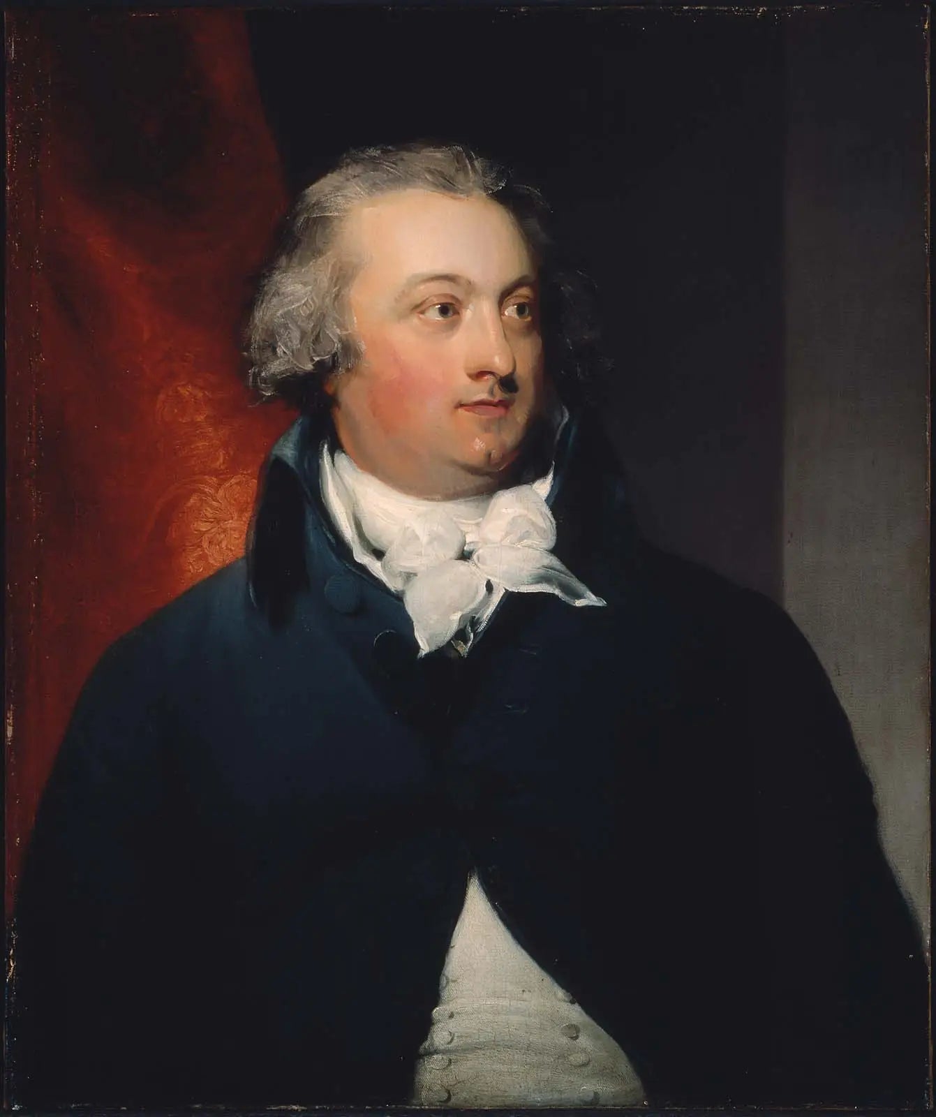 Portrait d’un homme en manteau bleu - Thomas Lawrence - Alpha Reproduction