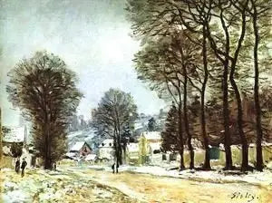 Neve a Louveciennes - Alfred Sisley