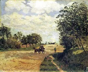La Strada da Mantes a Choisy-le-Roi - Alfred Sisley
