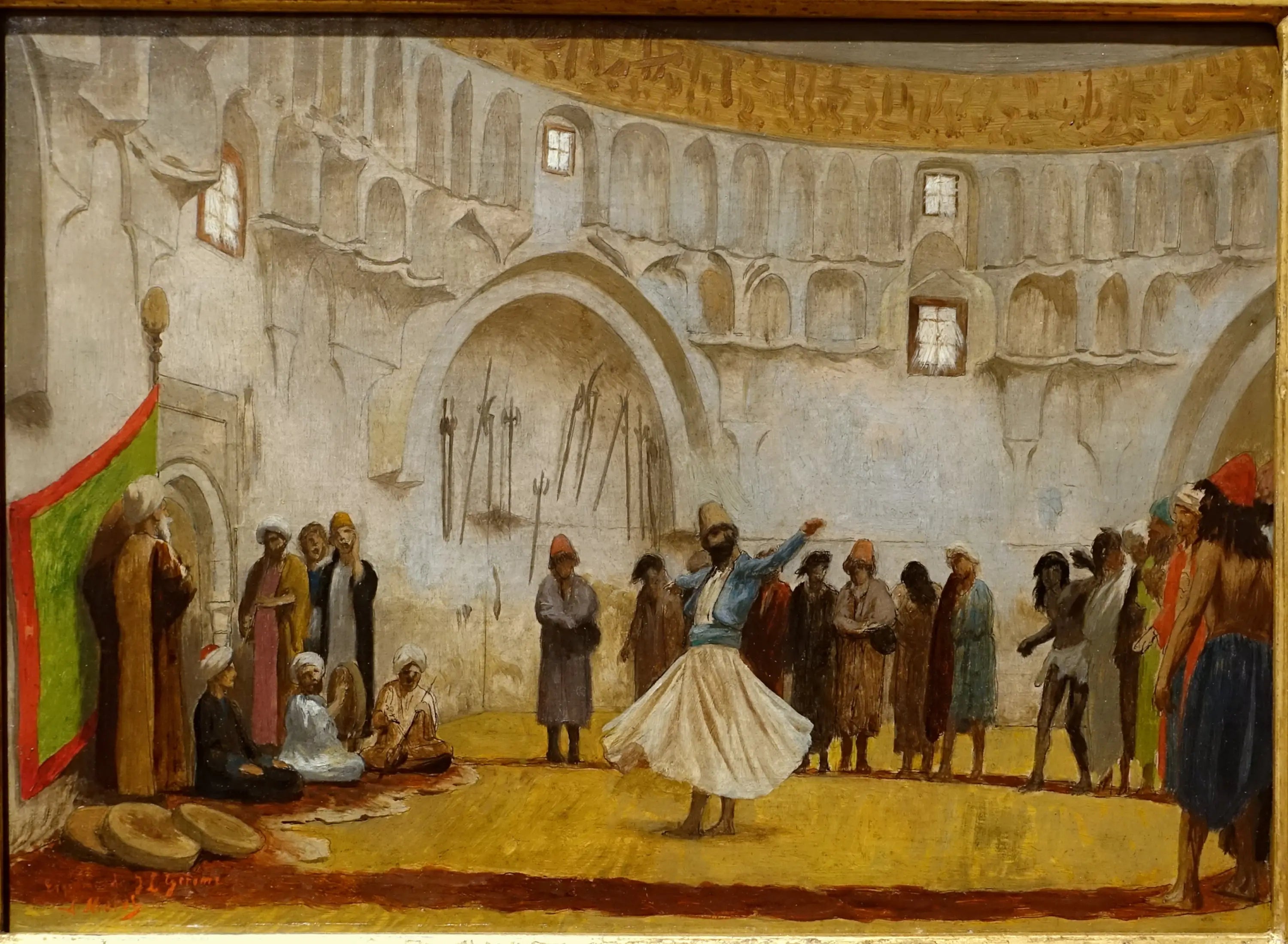 Reproduction du tableau « Le derviche tourneur (esquisse) - Jean-Léon Gérôme » par Alpha Reproduction en peinture à l’huile