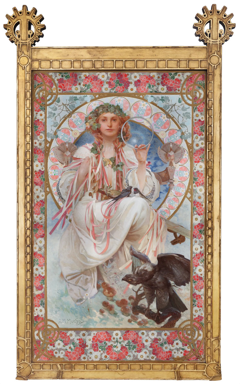 Ritratto di Joséphine Crane-Bradley in Slavia - Alphonse Mucha
