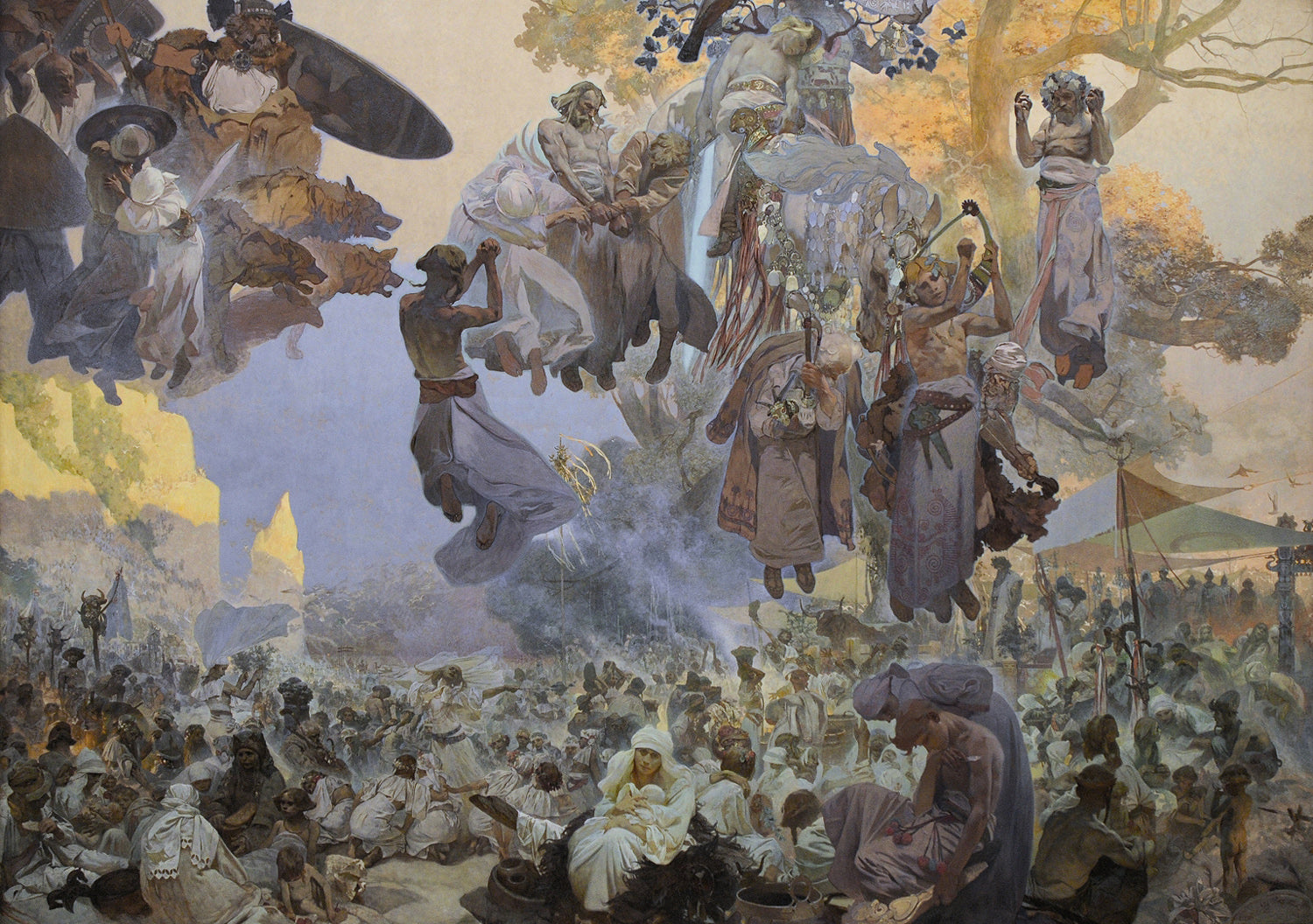 La celebrazione di Svantovít - Alphonse Mucha