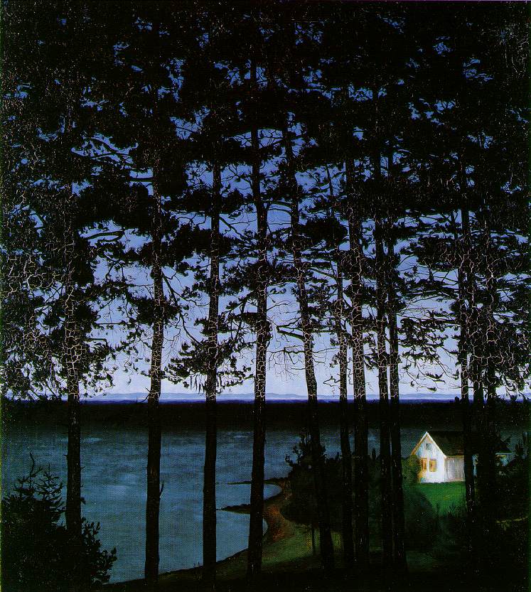 La Cabane du pêcheur - Harald Sohlberg