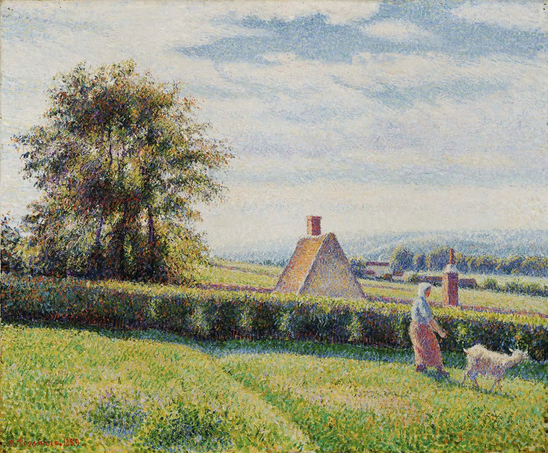Donna e capra a Éragny - Camille Pissarro