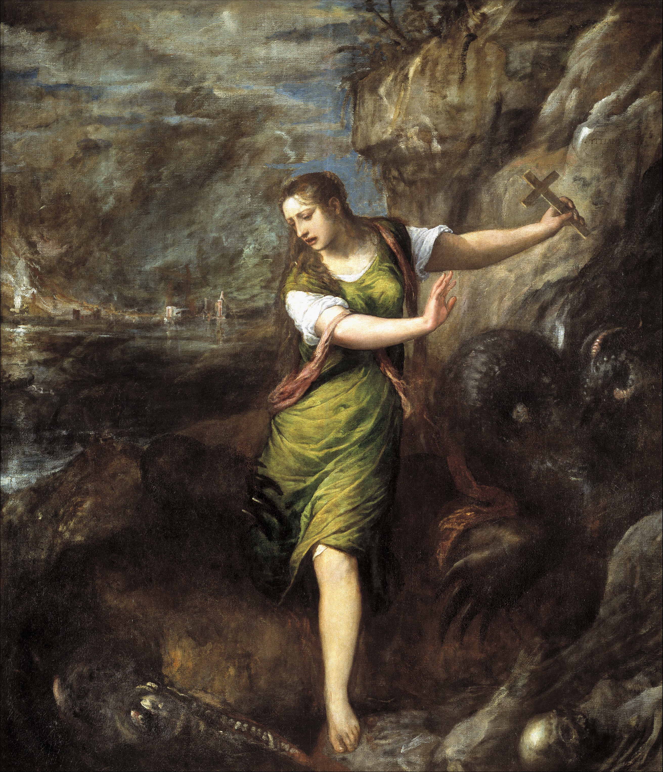 Sainte Marguerite et le dragon - Titian