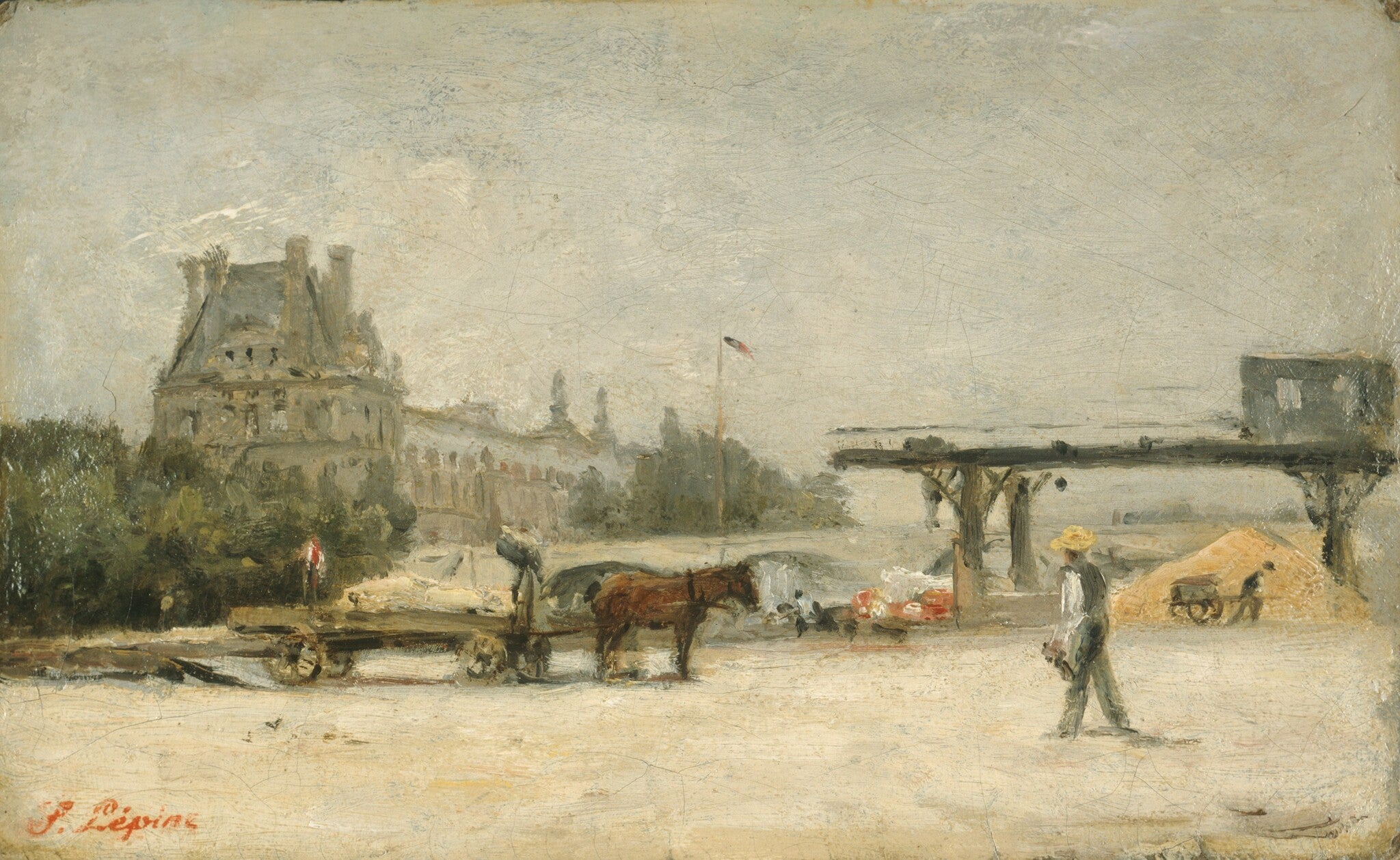 Vue du Louvre - Stanislas Lépine - Alpha Reproduction