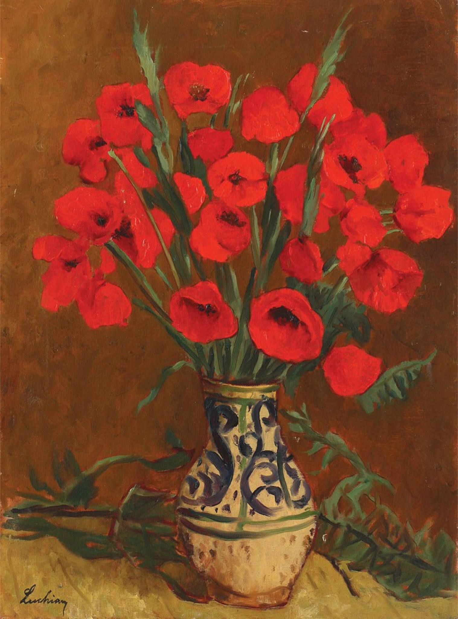 Coquelicots, Ștefan Luchian, 1915, peinture à l’huile